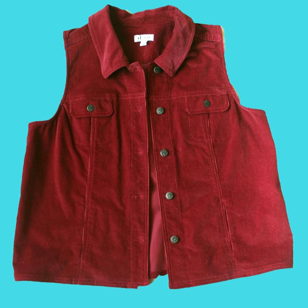 Red Corduroy Vest